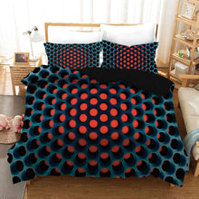 Load image into Gallery viewer, 3D Y2K Stereoscopic Quilt Doona Duvet Cover Pillow Case Set with Dense Holes Pattern