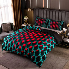 Load image into Gallery viewer, 3D Y2K Stereoscopic Quilt Doona Duvet Cover Pillow Case Set with Dense Holes Pattern