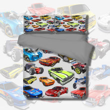 Load image into Gallery viewer, Hot_Wheels_Toy_Cars_Family_Quilt_Cover_Set