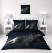 Load image into Gallery viewer, Cat Lying Down Quilt Doona Duvet Cover Pillow Case Set
