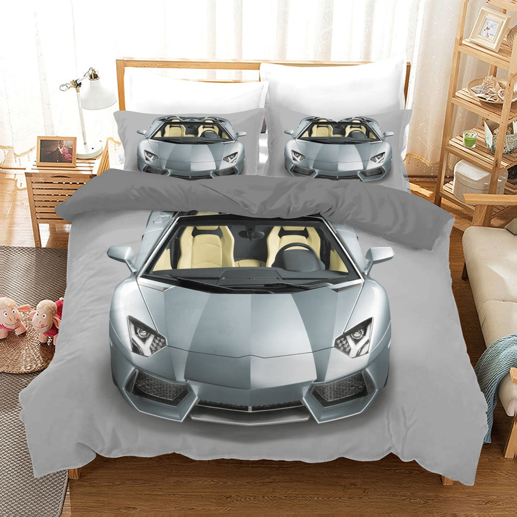 Lamborghini Sports Car Quilt Duvet Doona Cover Pillow Case Pillow Case Set