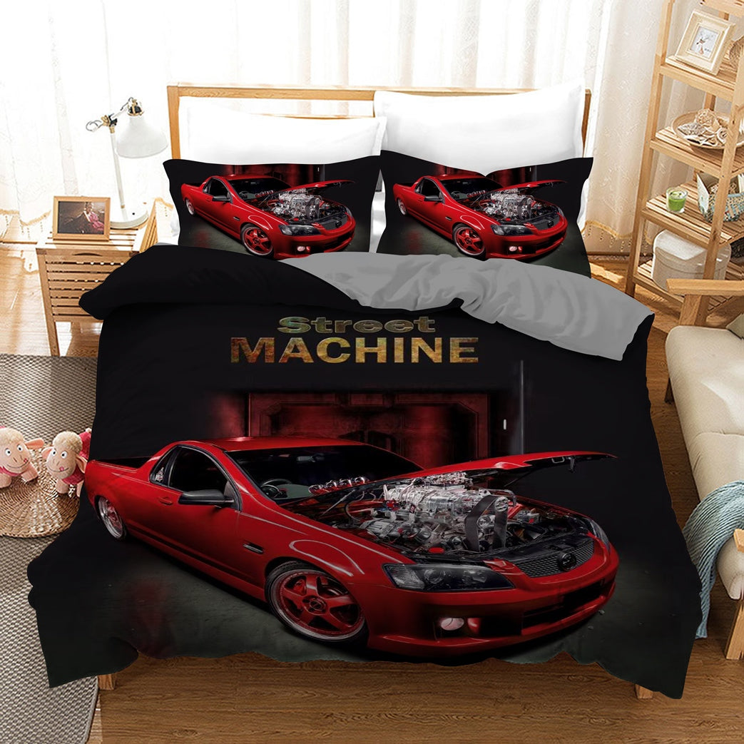 Holden UTE Car Quilt Doona Duvet Cover Pillow Case Set