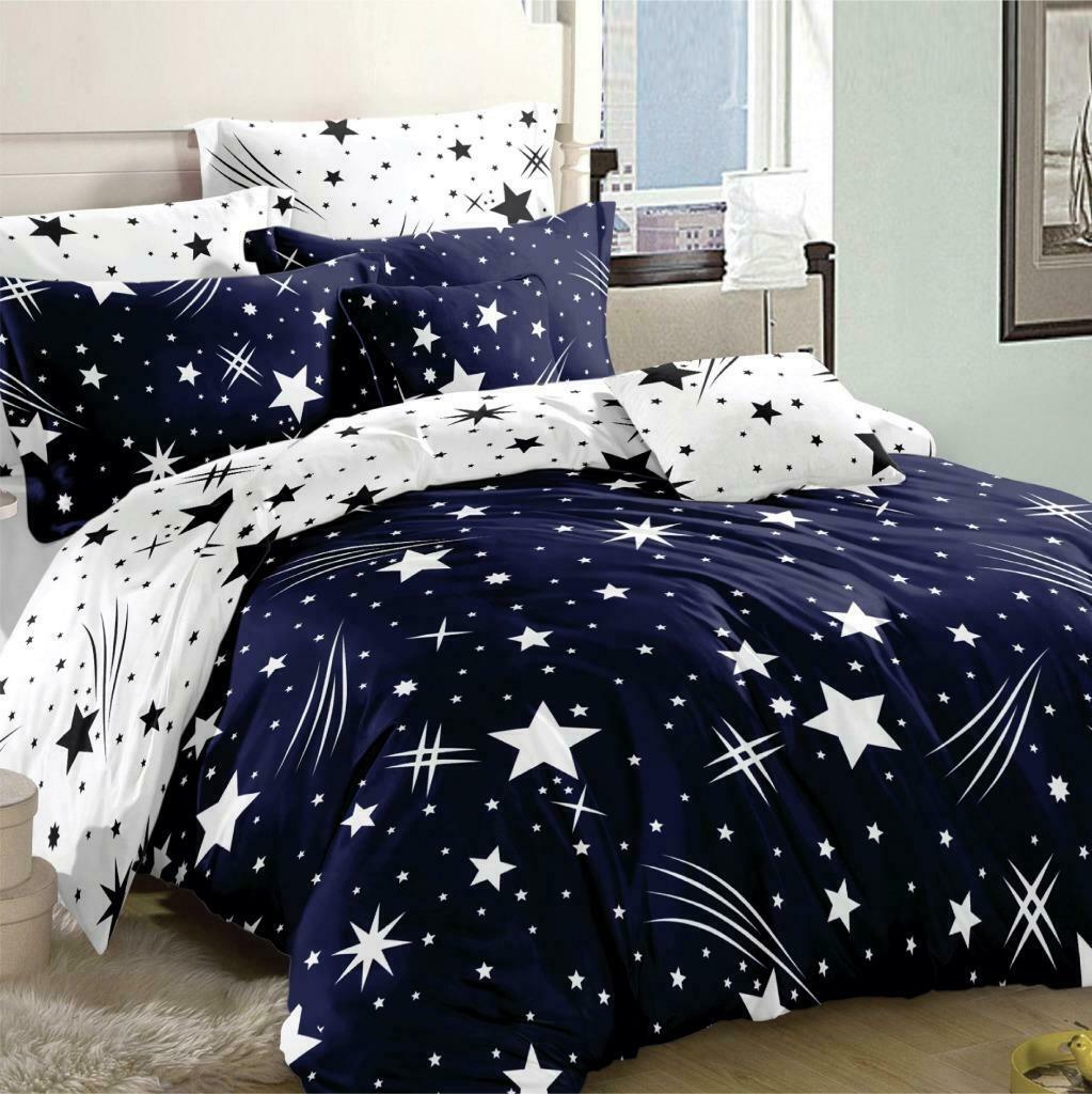 Shooting Stars Quilt Doona Duvet Cover Pillow Case Set
