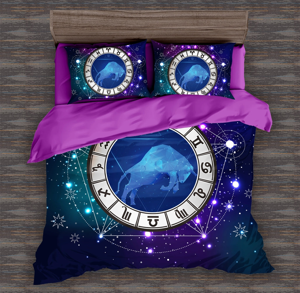 Constellation Taurus (Bull) Quilt Doona Duvet Cover Pillow Case Set