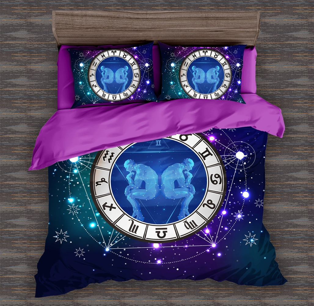Constellation Gemini (Twins) Quilt Doona Duvet Cover Pillow Case Set