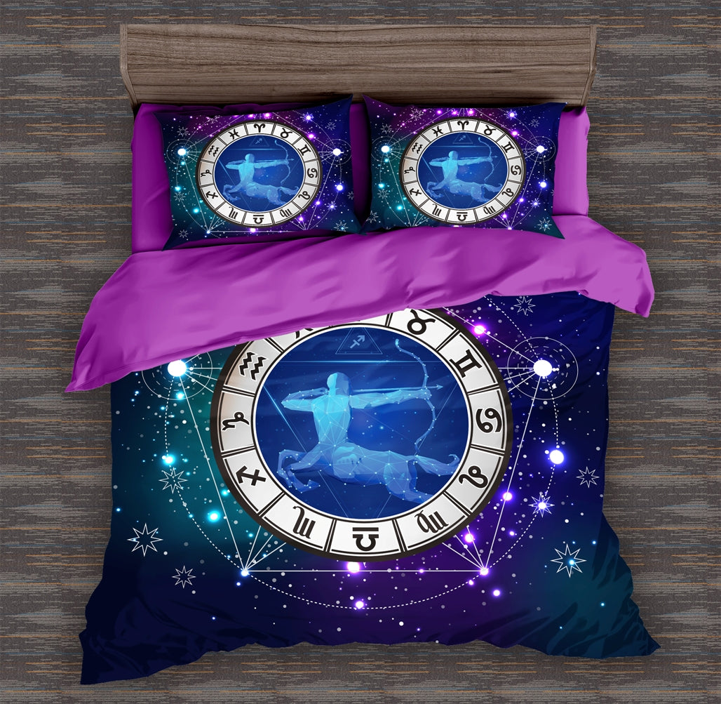 Constellation Sagittarius (Archer) Quilt Doona Duvet Cover Pillow Case Set