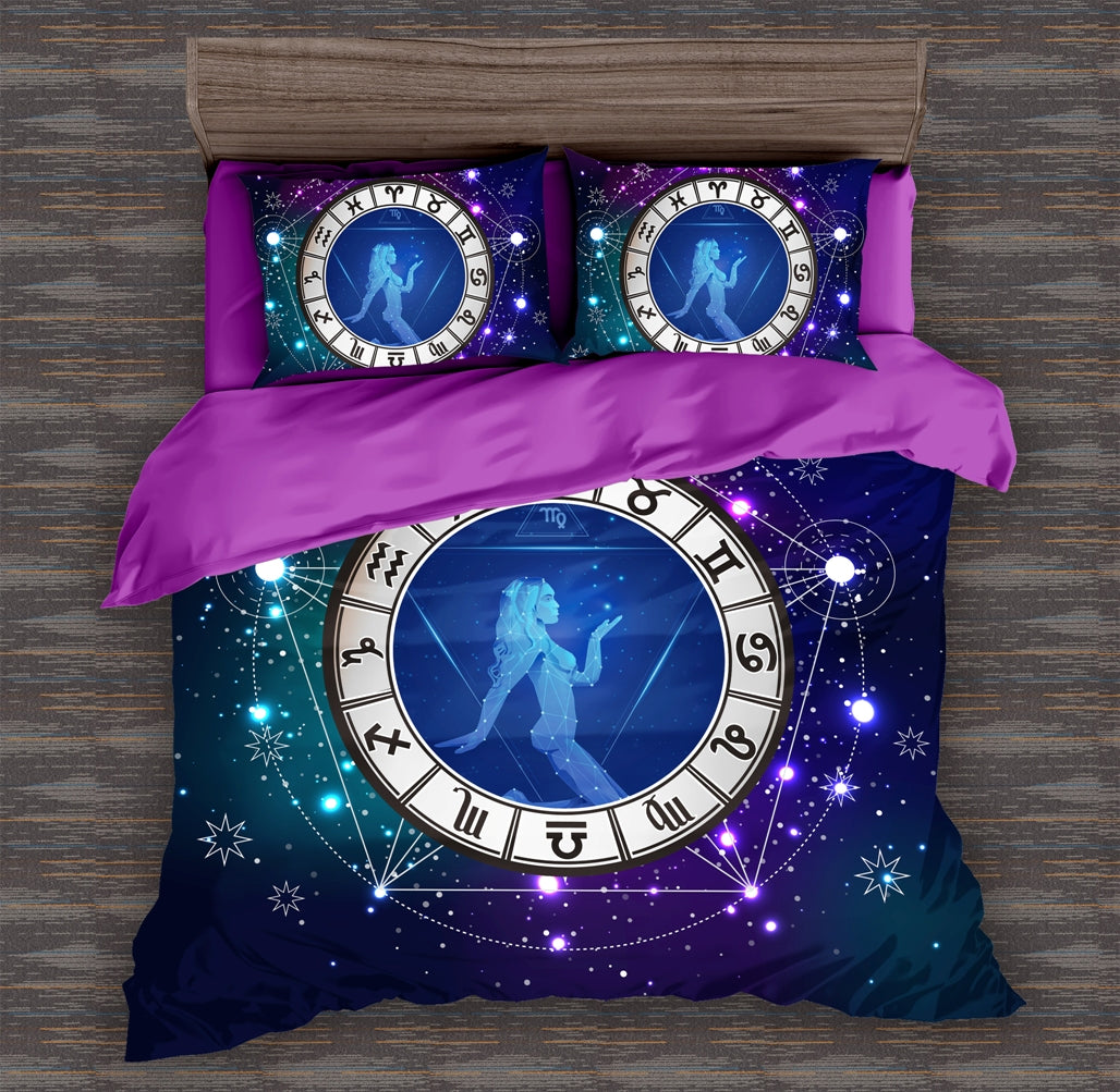 Constellation Virgo (Virgin) Quilt Doona Duvet Cover Pillow Case Set
