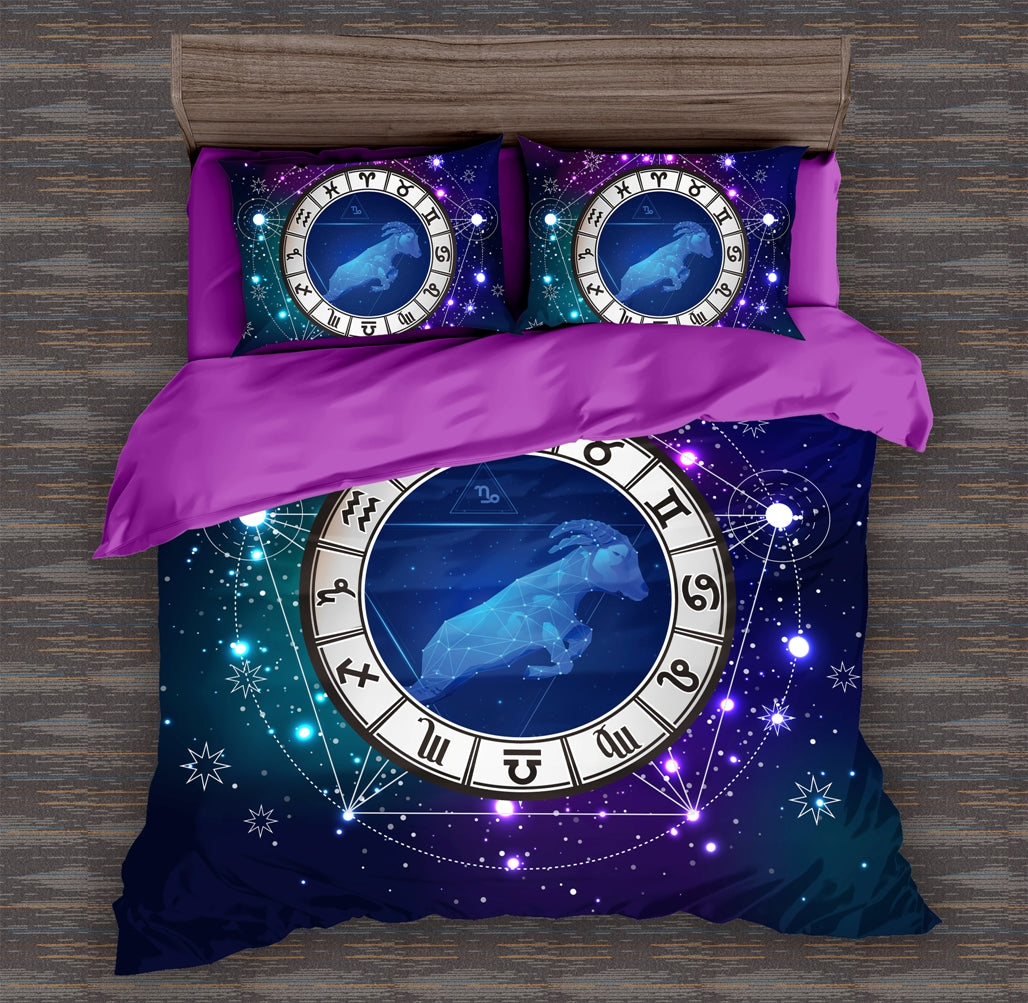 Constellation Capricorn (Goat) Quilt Doona Duvet Cover Pillow Case Set